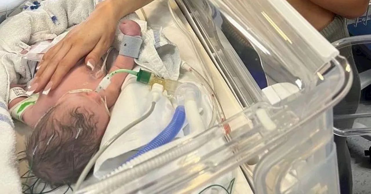 Pictured: Miracle baby in hospital after mum dies in tower block fall