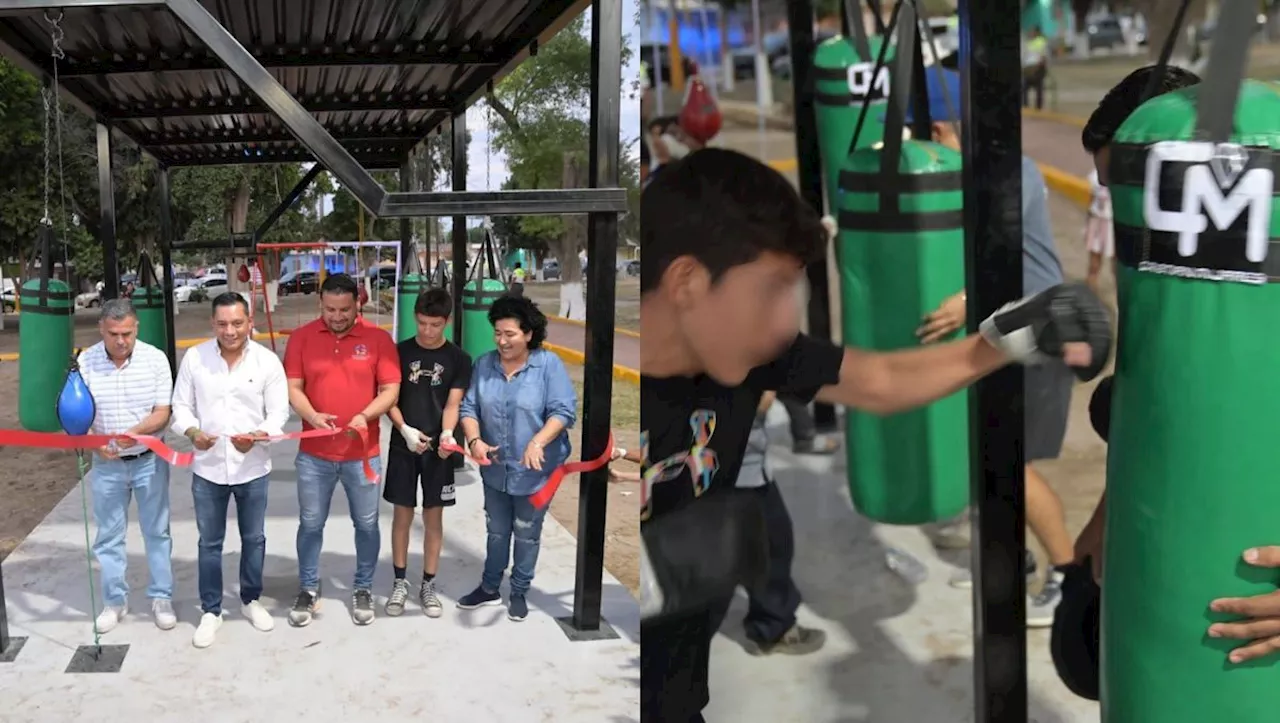 Cristian Mijares dona equipo de box para primer parque 'Fábrica de Campeones' en Gómez Palacio