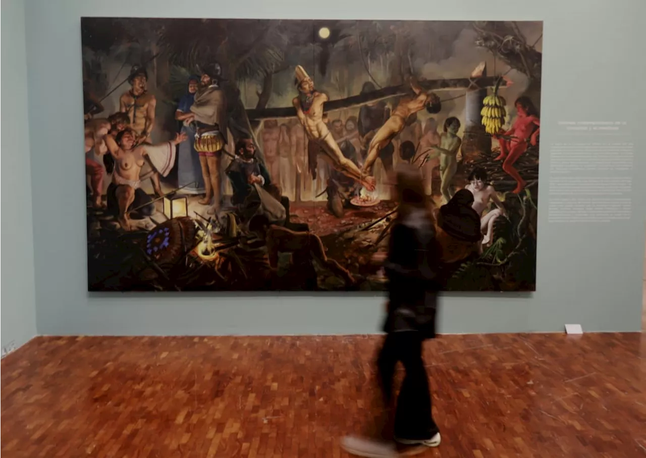 Museo Mural Diego Rivera expone 'Sobre los huesos de Cuauhtémoc y de Hernán Cortés'