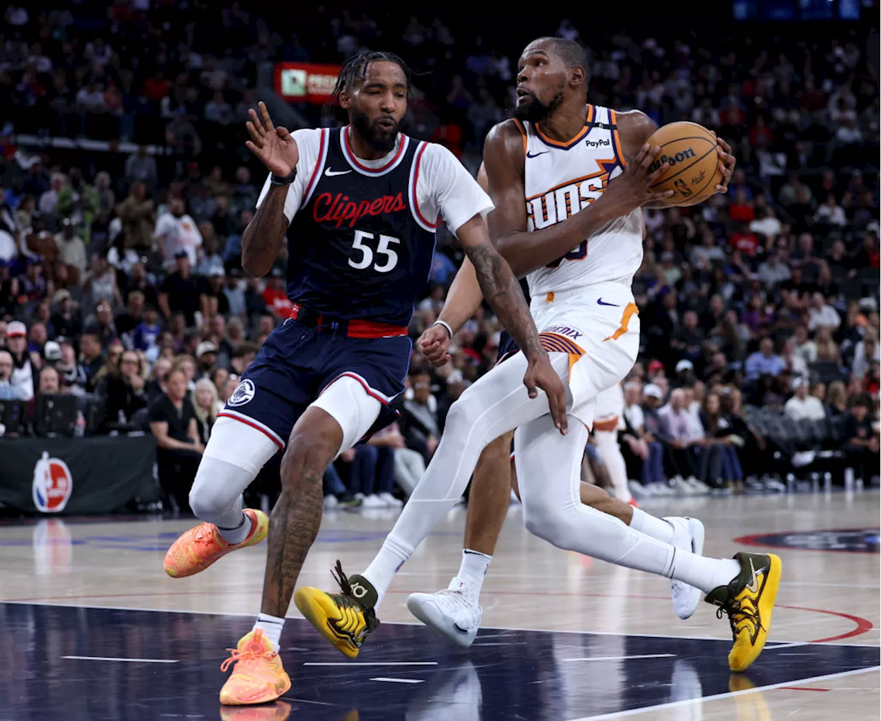 Kevin Durant, Suns spoil LA Clippers Inuit Dome opener with 116-113 win in overtime