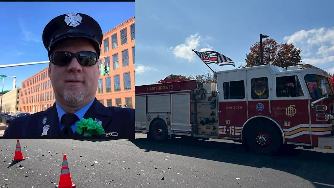 Crews mourn firefighter killed in crash at scene of massive Hawthorne fire in Connecticut