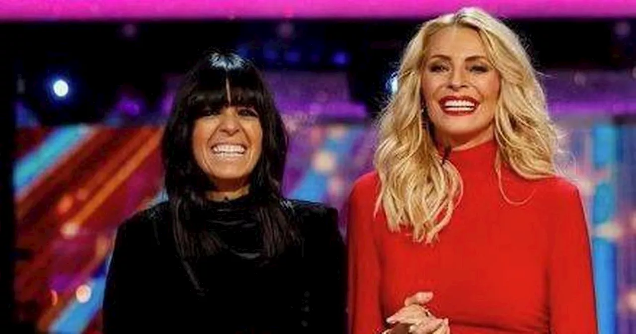 Claudia Winkleman's exact Strictly velvet mini dress perfect for party season