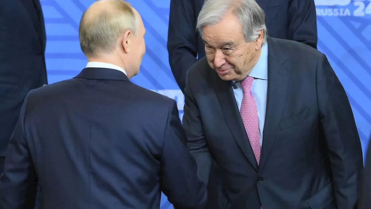 Umstrittene Reise nach Russland: Guterres fordert Frieden und erntet Putins Spott