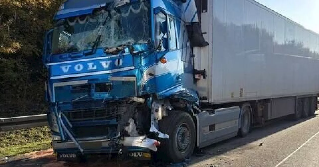 Vier Fahrzeuge verunglücken auf A44 bei Warburg