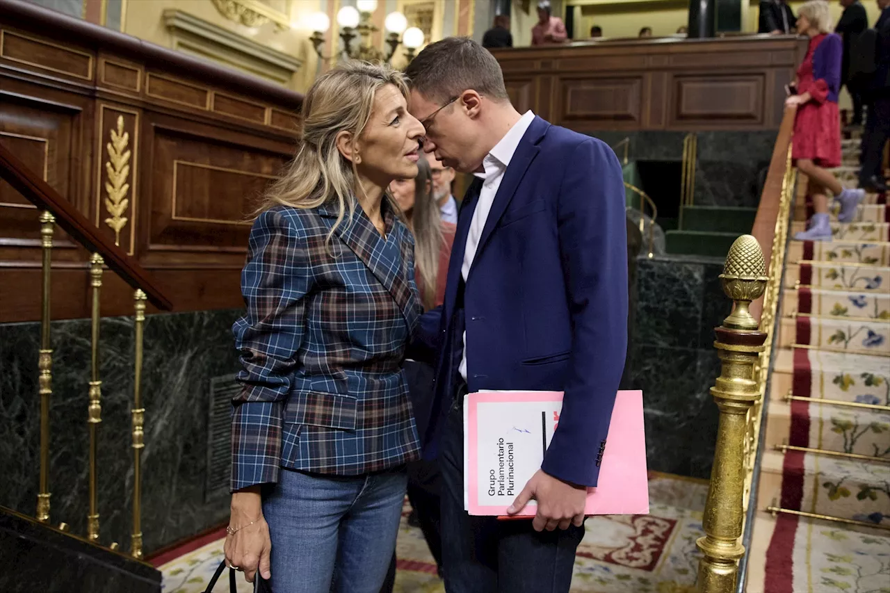 Yolanda Díaz asegura que Íñigo Errejón dimitió por la investigación de Sumar