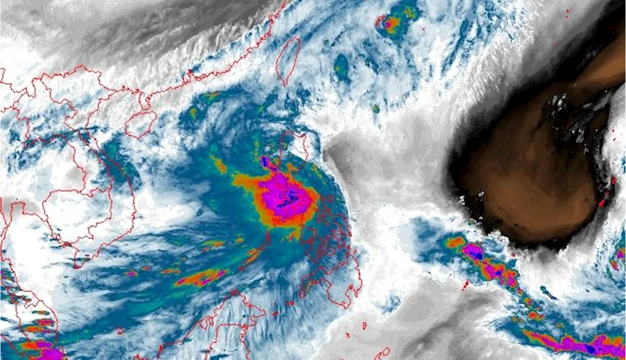 Severe Tropical Storm Kristine lingers over coastal waters of Ilocos Sur