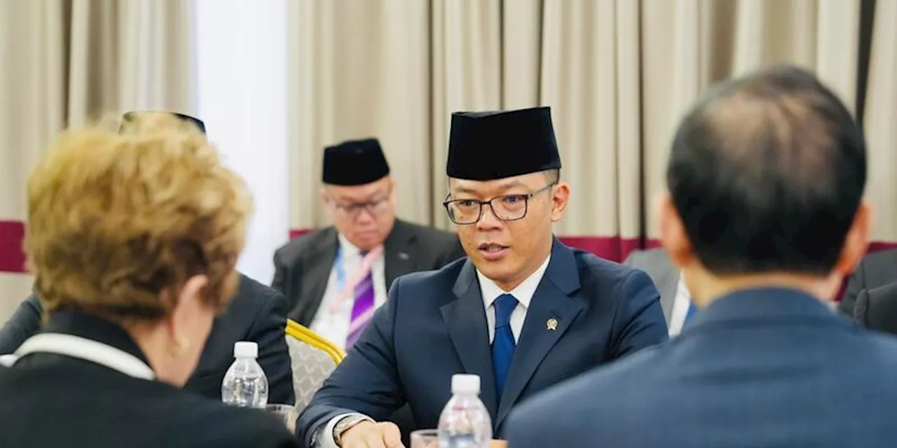 Menlu Sugiono Temui Presiden New Development Bank di Sela-sela KTT BRICS