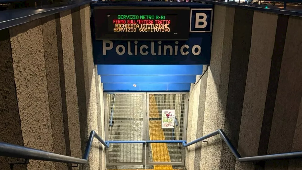 Metro B e B1 chiuse per il blackout, cosa è successo lungo la linea