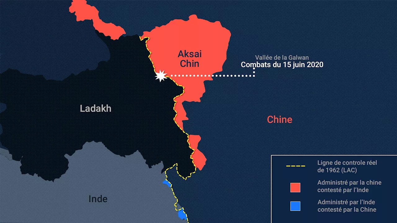 'Un jour, une carte': Chine vs Inde, une frontière himalayenne qui attise violemment les convoitises