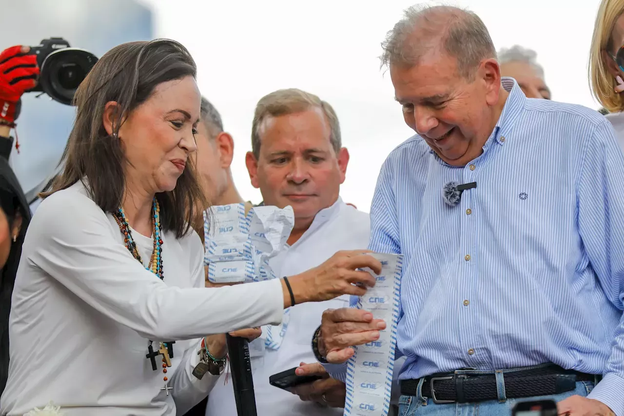 Políticos Venezuelanos Edmundo González Urrutia E María Corina Machado ...