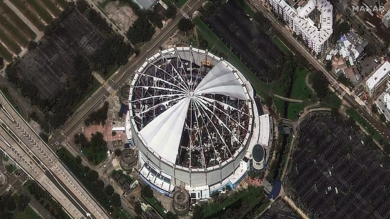 Jarring Video on 'X' Shows Damage to Tropicana Field, Home of Tampa Bay Rays