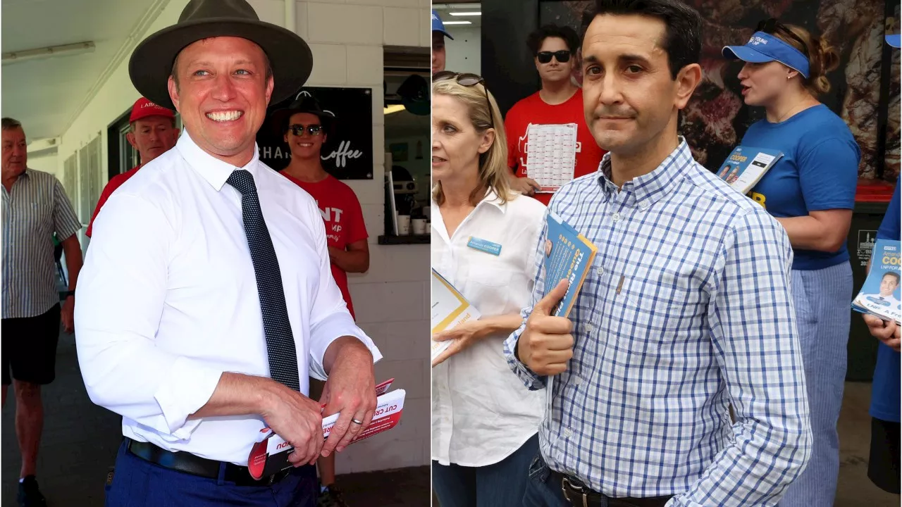 Shock move by Miles but Crisafulli on track to win tight Qld election: Newspoll