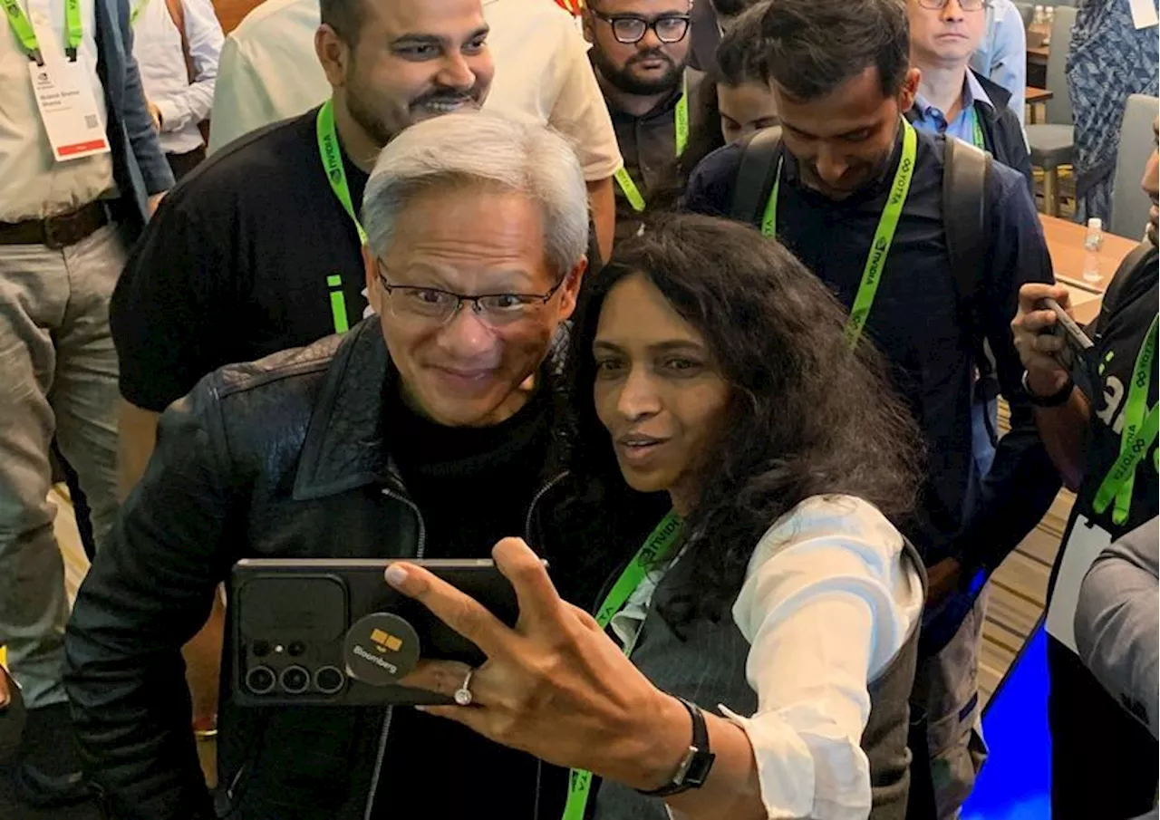 Nvidia CEO Jensen Huang gets rock star treatment from India's tech enthusiasts