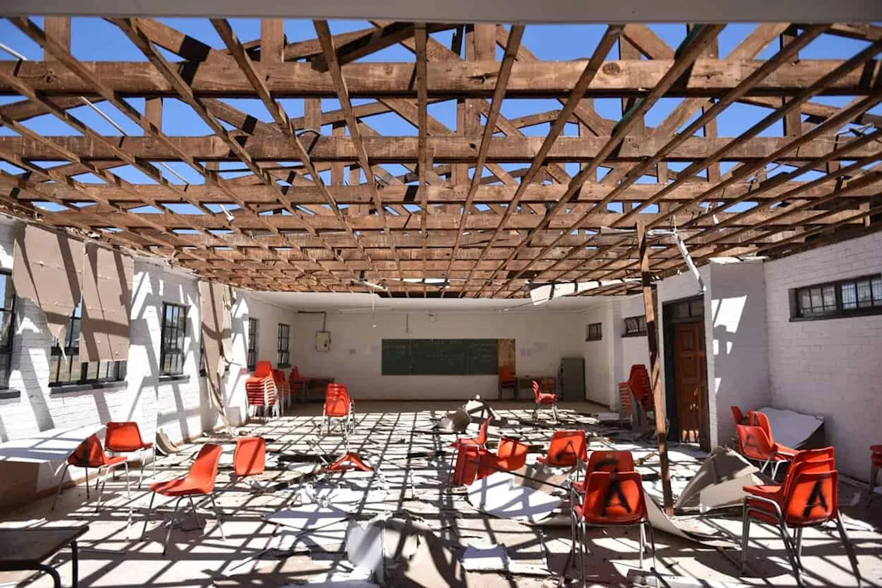 Strong winds blow away exam halls at Ibhongo High School