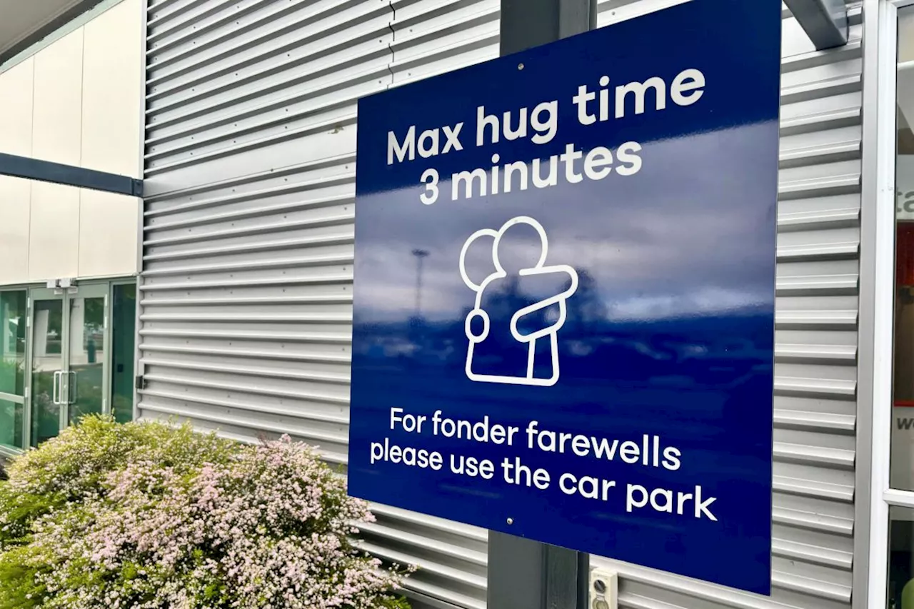 Airport sets three-minute limit on goodbye hugs