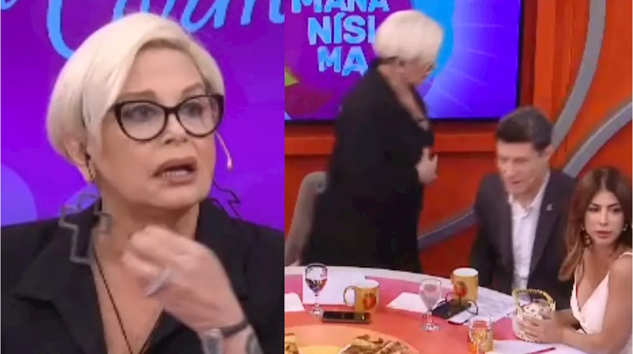 Carmen Barbieri se enojó por una actitud de sus compañeros y amenazó con abandonar su programa