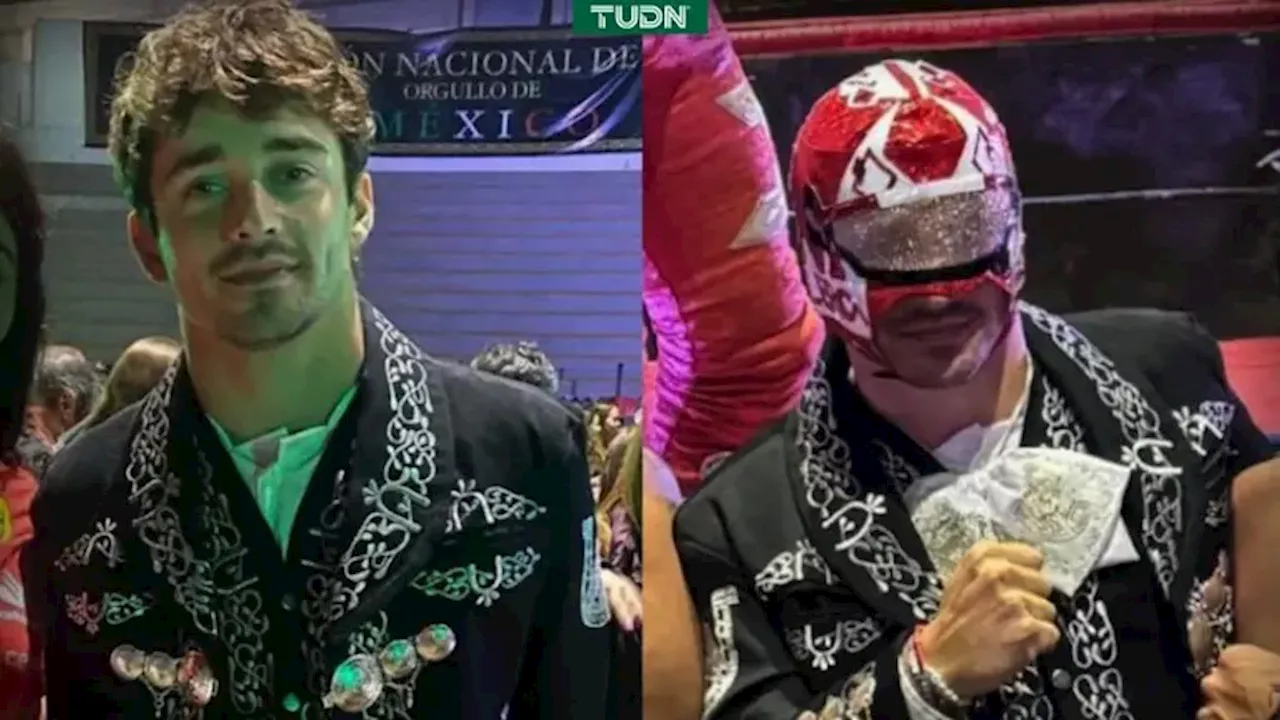 Charles Leclerc une al mariachi y la lucha libre rumbo al Gran Premio de México