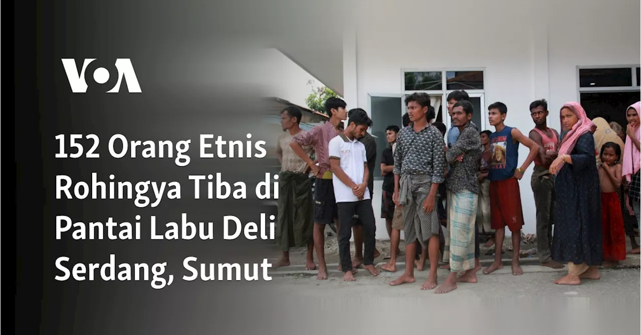 152 Orang Etnis Rohingya Tiba di Pantai Labu Deli Serdang, Sumut