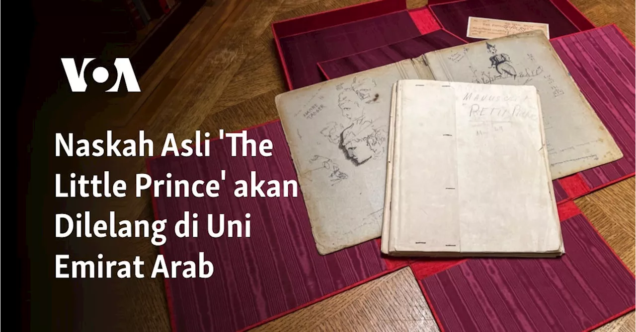 Naskah Asli 'The Little Prince' akan Dilelang di Uni Emirat Arab