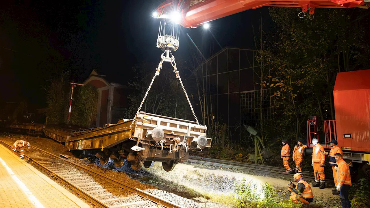 Nach Güterzug-Unglück in Kreuztal: Bahnstrecke bleibt gesperrt