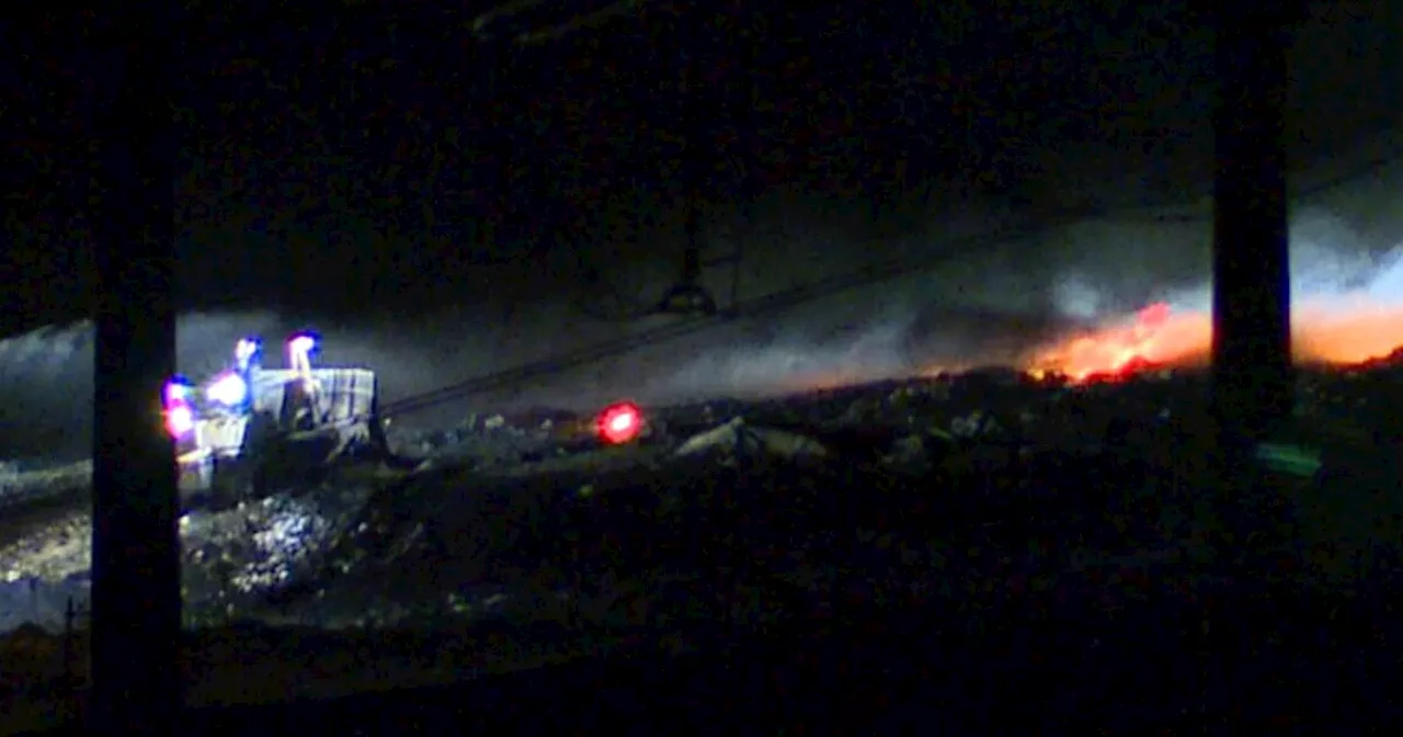 Investigators believe flammable waste likely cause of landfill fire near Oberlin