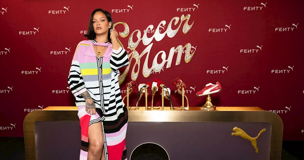 Rihanna Elevates Soccer Mom Style With a Cozy Sweater Dress