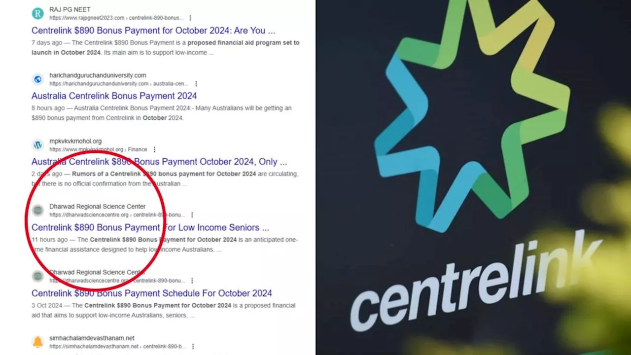 Services Australia warns Aussies as fake $890 Centrelink bonus payment clickbait scam does the rounds