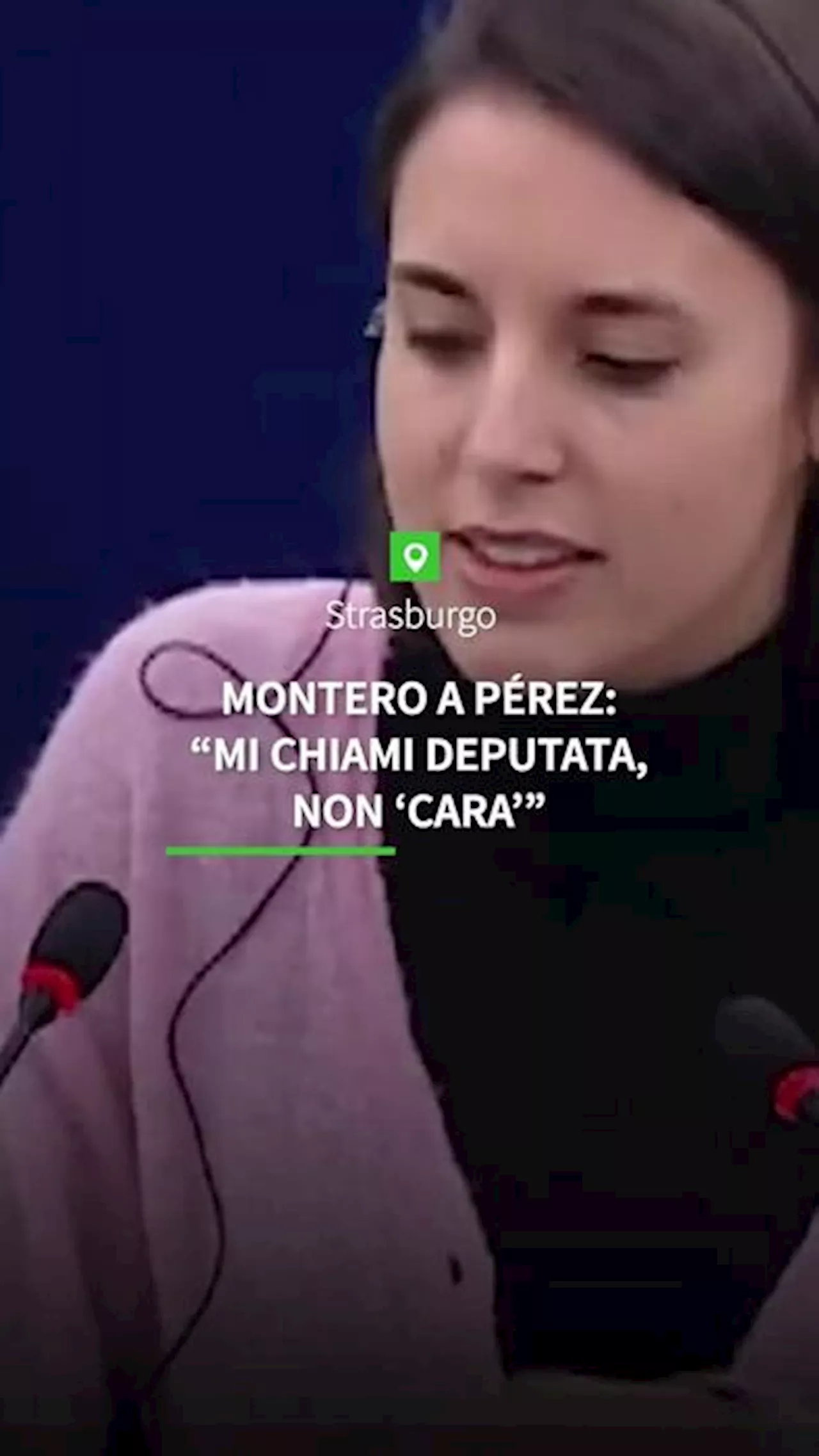 Montero a Pe'rez: 'Mi chiami deputata, non 'cara''