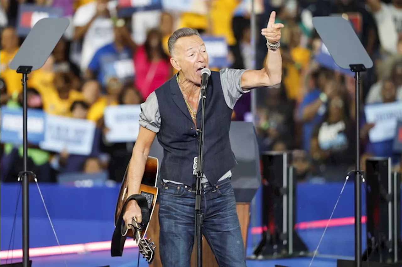 Usa2024: Bruce Springsteen a Clarkston per Kamala Harris