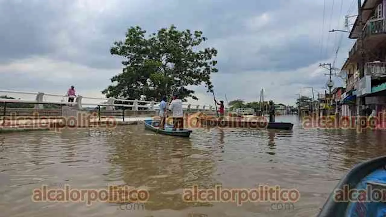 “Norte' y oleaje complicarían inundaciones en sur de Veracruz