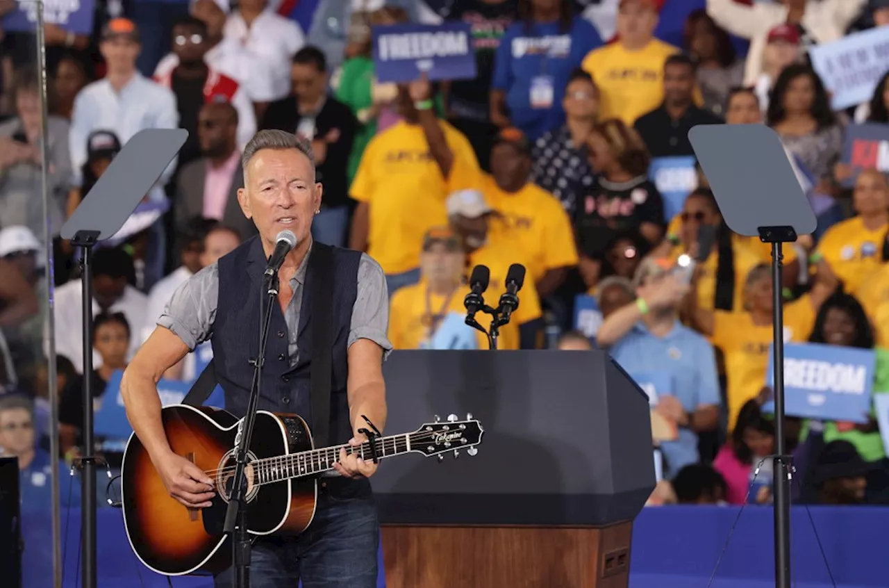 Bruce Springsteen Performs at Harris/Walz Rally, Says Trump Is ‘Running to Be an American Tyrant’