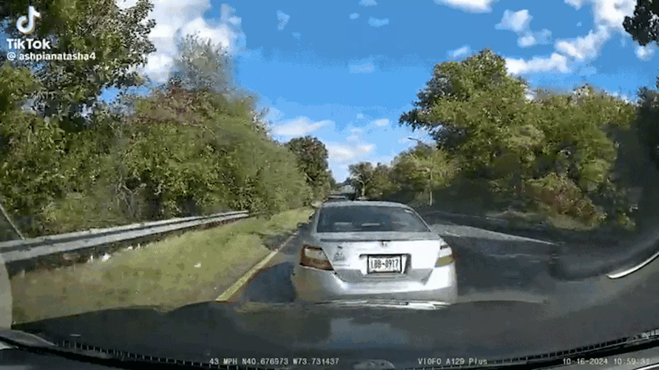 Insurance Scammers Caught Red-Handed On NY Dashcam Reversing Into SUV