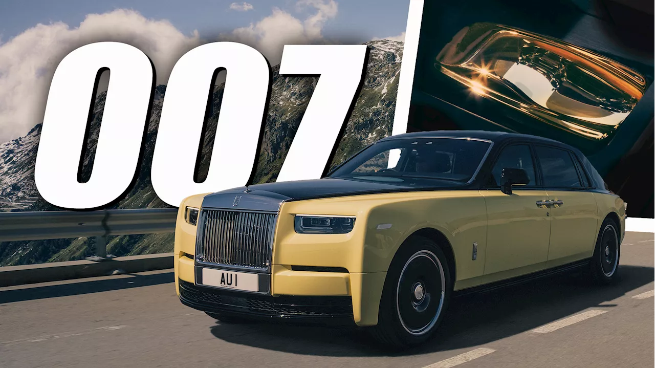 One-Off Rolls Royce ‘Goldfinger’ Phantom Has A Real Car-Shaped Gold Bar On The Console