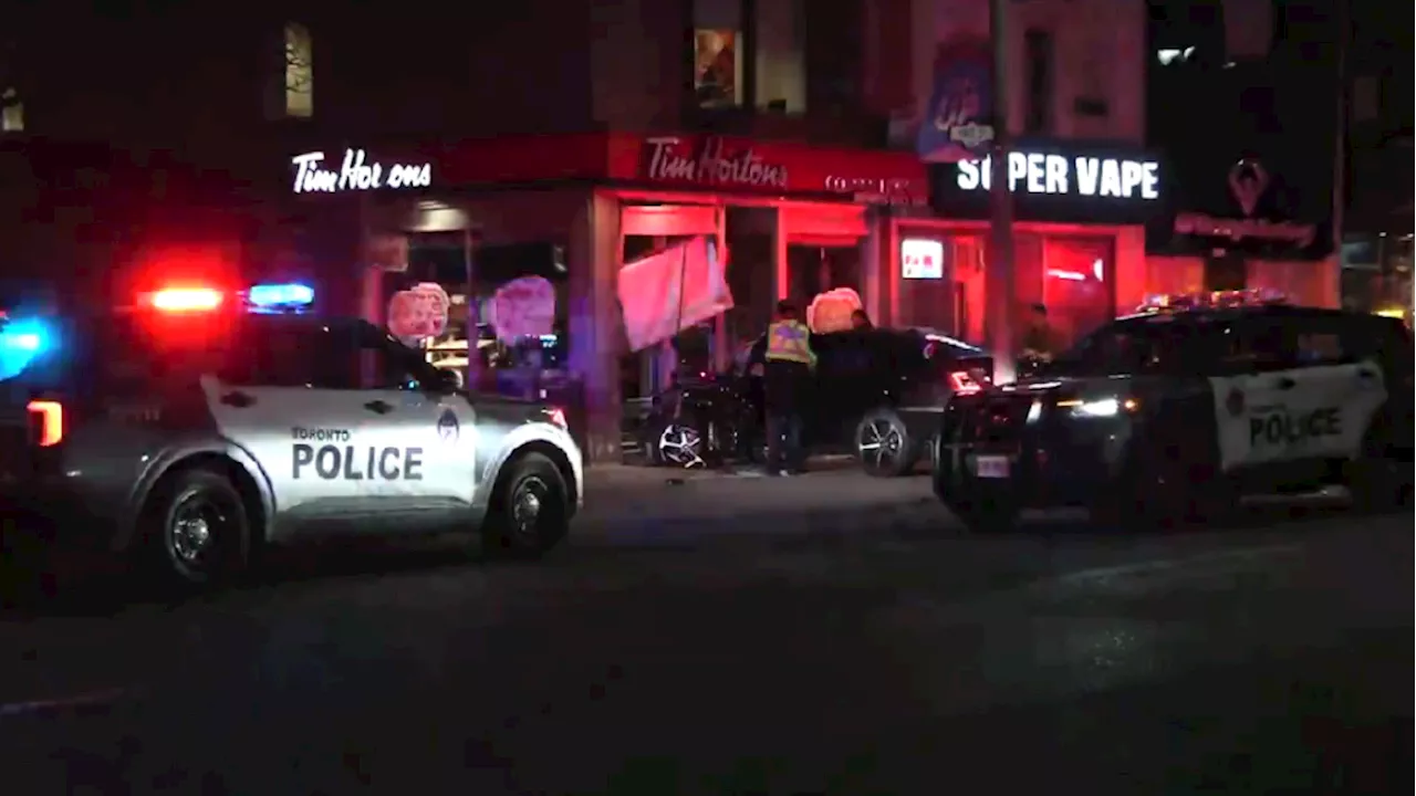 Car crashes into Tim Hortons in Midtown Toronto