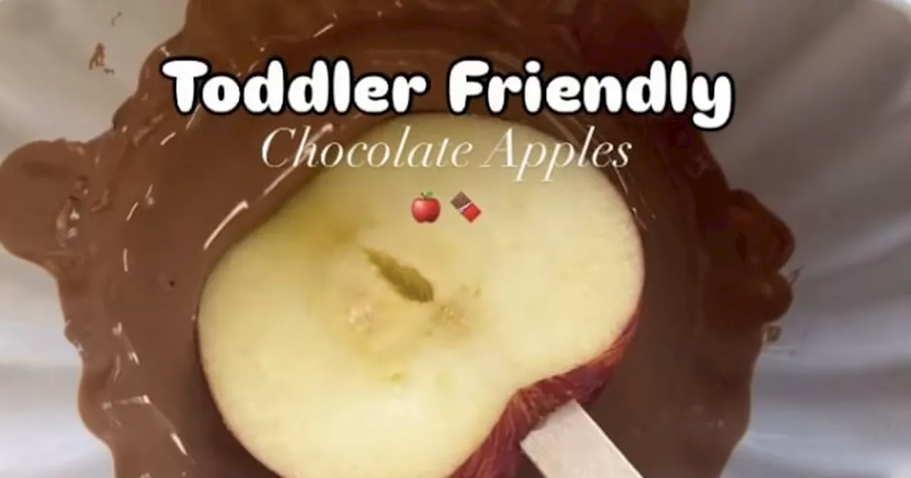 Recipe for 'toddler-friendly' chocolate apples is perfect Halloween kids treat