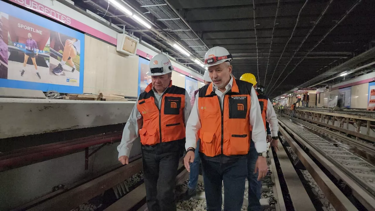 Supervisan trabajos de modernización de Línea 1 del Metro; tramo Insurgentes-Tacubaya sigue sin fecha de reapertura