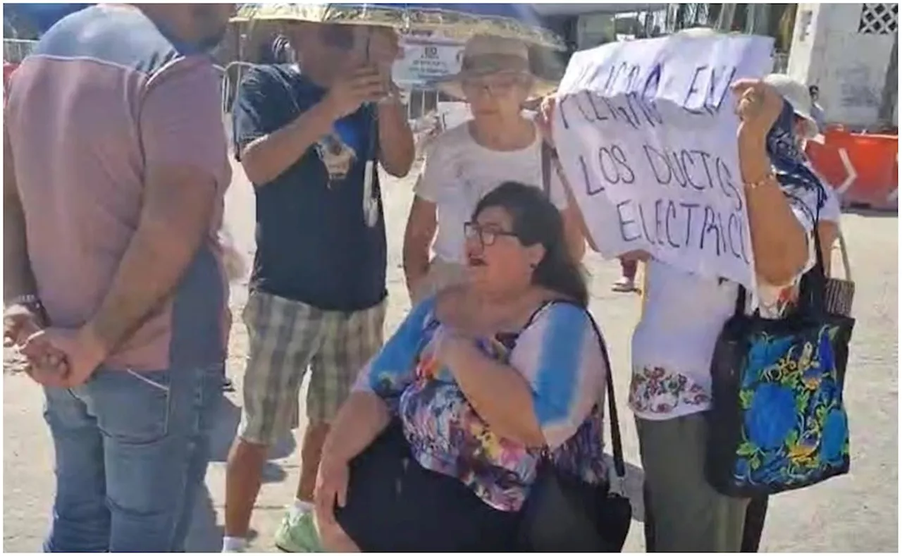 Vecinos bloquean acceso al muelle fiscal en Progreso, Yucatán; denuncian daños por construcción del viaducto