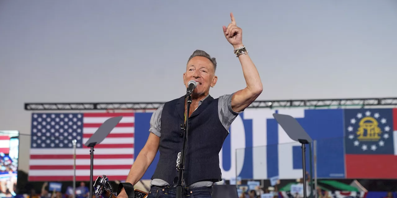 Springsteen muestra apoyo a Kamala Harris en mitin: 'Trump quiere ser un tirano'