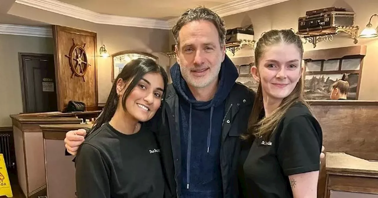 Walking Dead star Andrew Lincoln spotted in Glasgow city centre restaurant