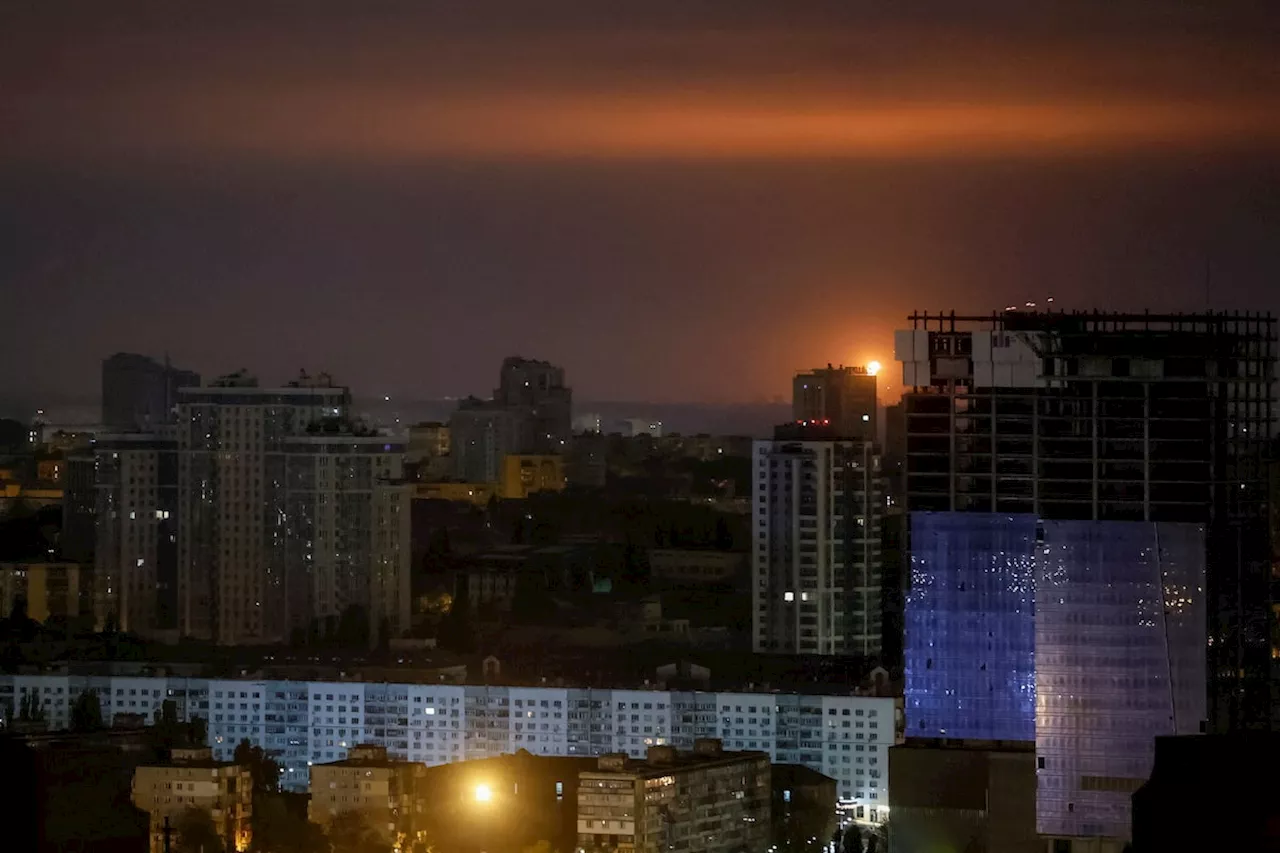 Russian drone hits Kyiv high-rise building, triggers fires, prompts evacuation