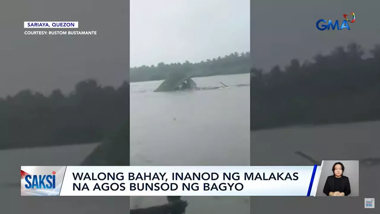 8 Houses In Sariaya, Quezon Swept Away By Flood Due To Kristine ...