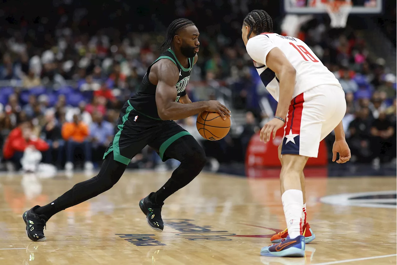 NBA: Jaylen Brown, Jayson Tatum sharp again as Celtics beat Wizards