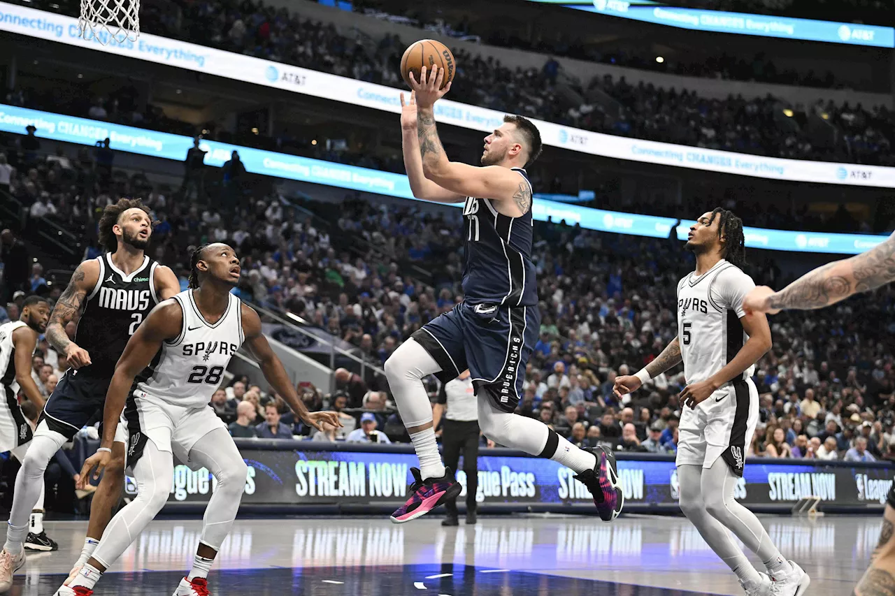 NBA: Luka Doncic flirts with triple-double as Mavs top Spurs