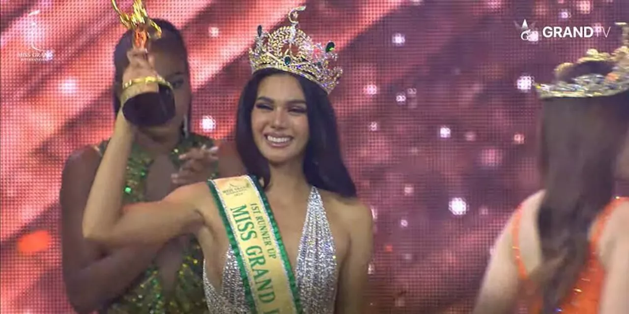 Philippines' CJ Opiaza is 1st runner-up at Miss Grand International 2024!