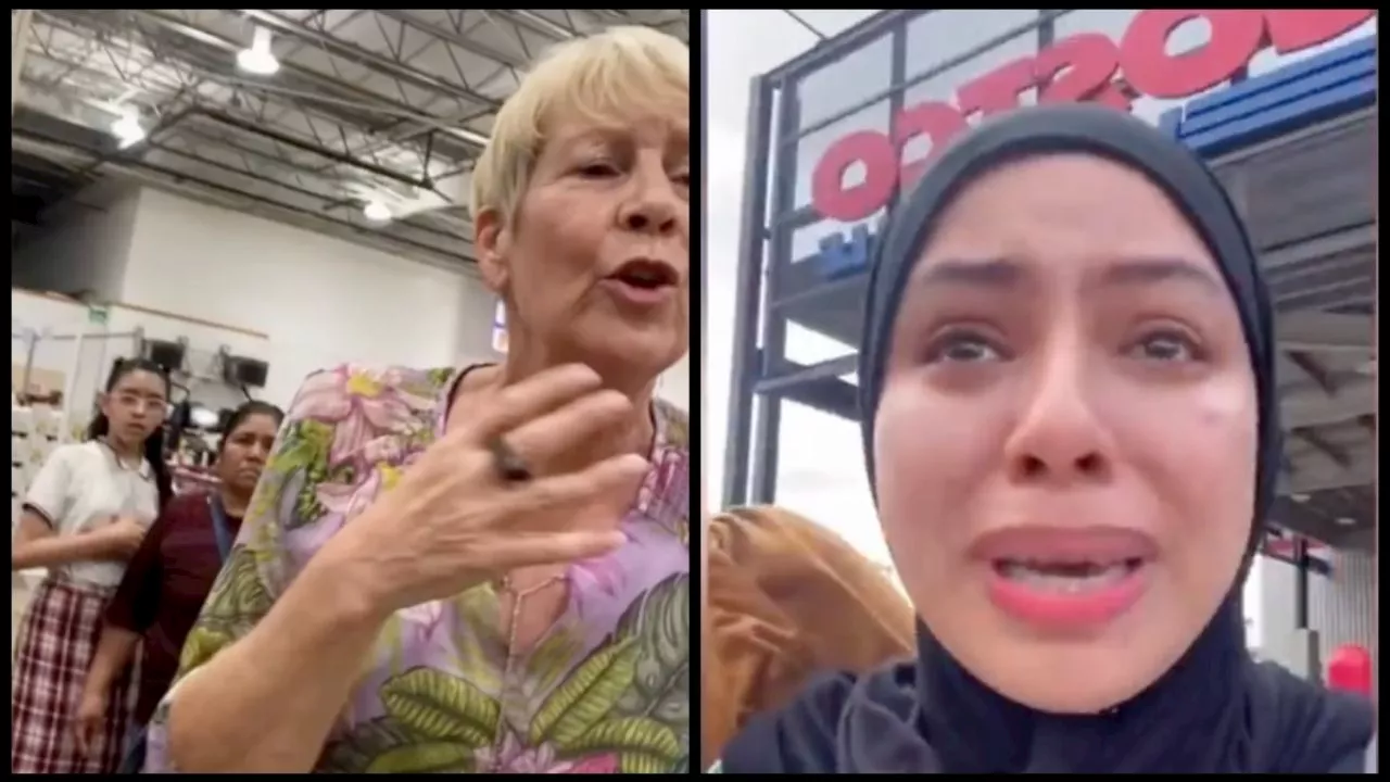 VIDEO INDIGNANTE: mujer europea agrede a mexicana musulmana en Costco