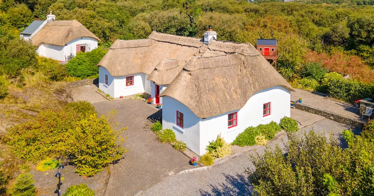 Postcard pretty: three-bed thatched cottage plus annexe near Westport for €675,000