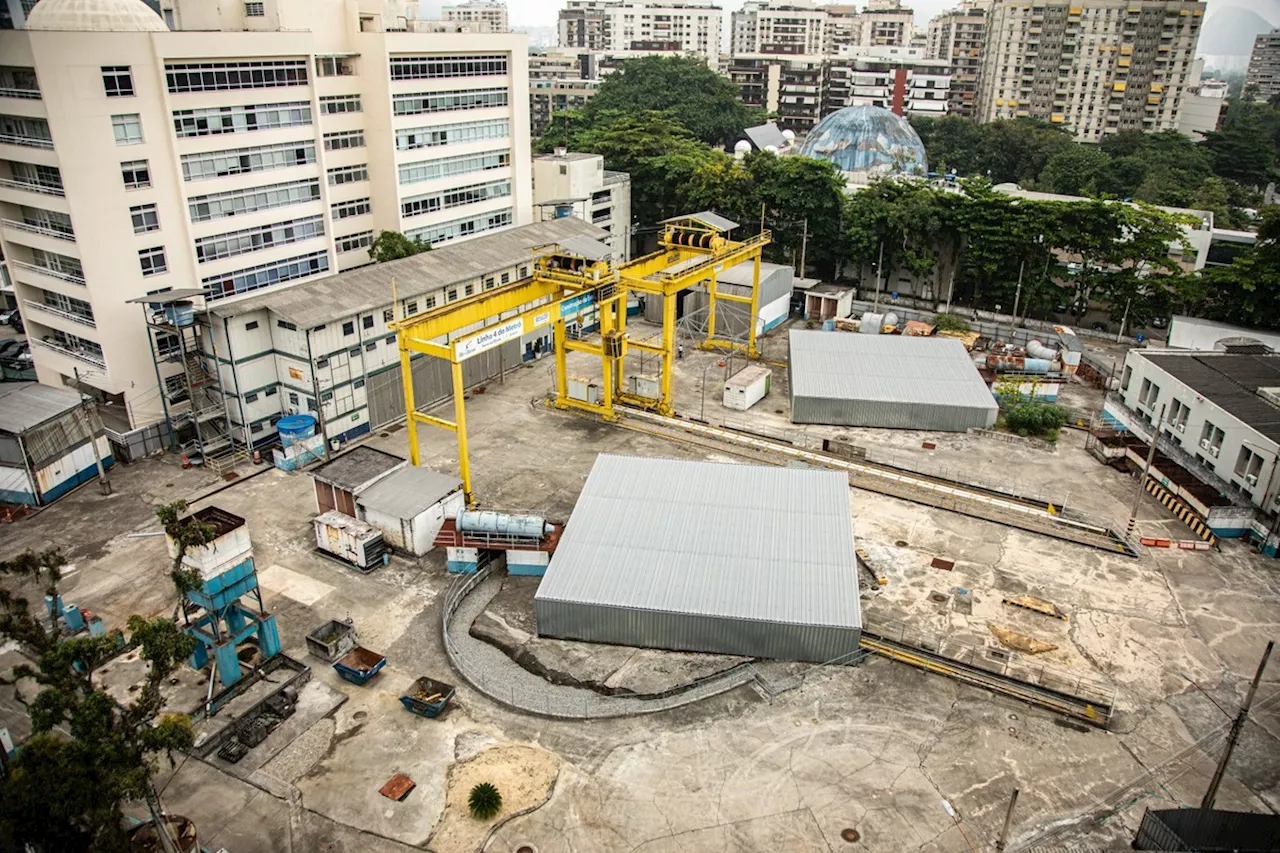 Governo do Rio poderá retomar obras da estação de metrô da Gávea, paralisadas há nove anos