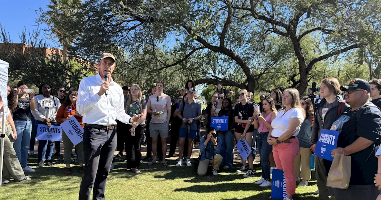 Trying to get the Gen Z vote: Beto O'Rourke makes visit to U of A to support Harris-Walz ticket