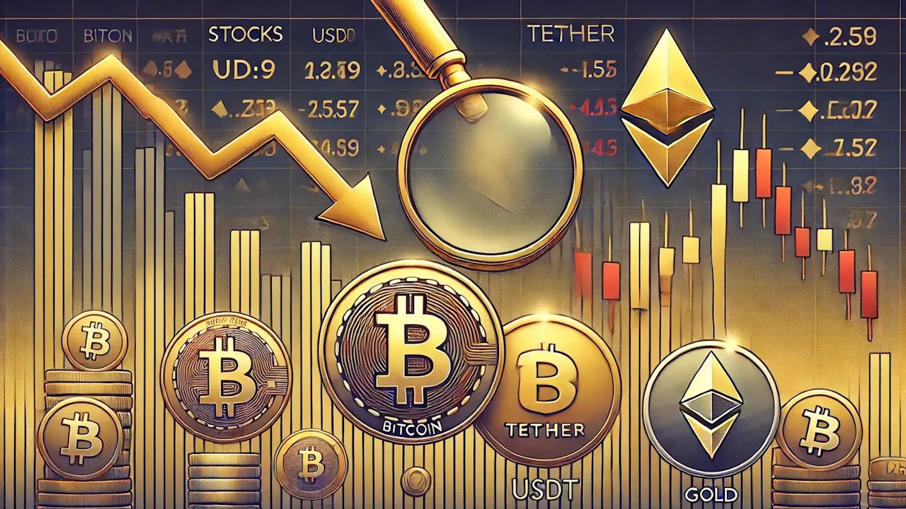 Stocks slip, crypto falters as Tether faces scrutiny, gold stands strong