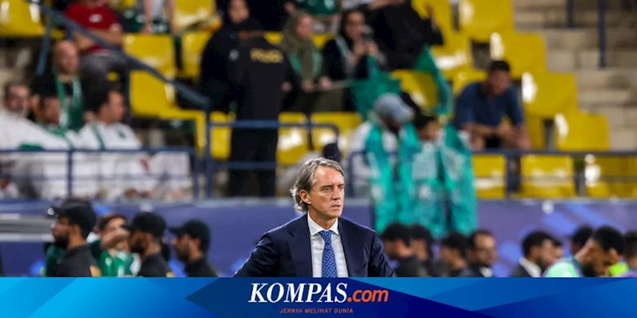 Mancini Berpisah dari Arab Saudi: 18 Laga, Gagal Menang Lawan Indonesia